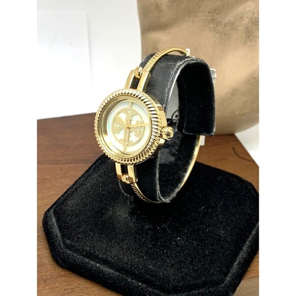 Tory Burch Women's Watch TBW4029 Gold Mother of Pearl Dial Interchangeable Bezel - Picture 3 of 14